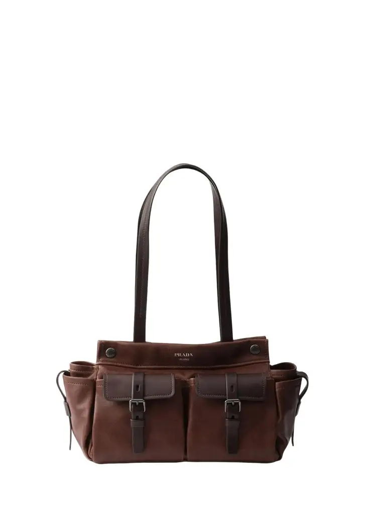 Route Medium Buffalo Leather Shoulder Bag