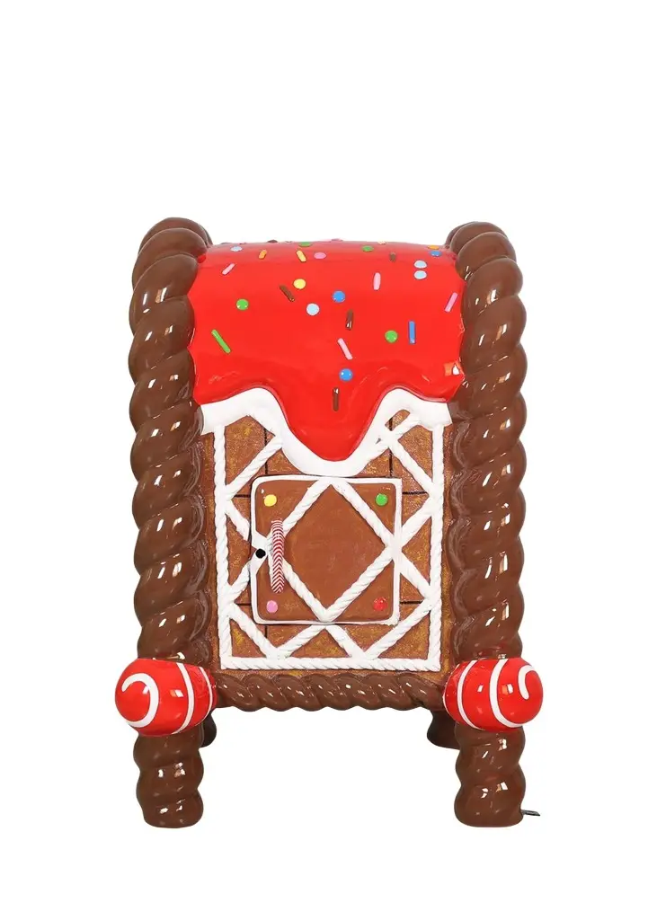 Universal Statues Gingerbread Mailbox Indoor/Outdoor Christmas Statue