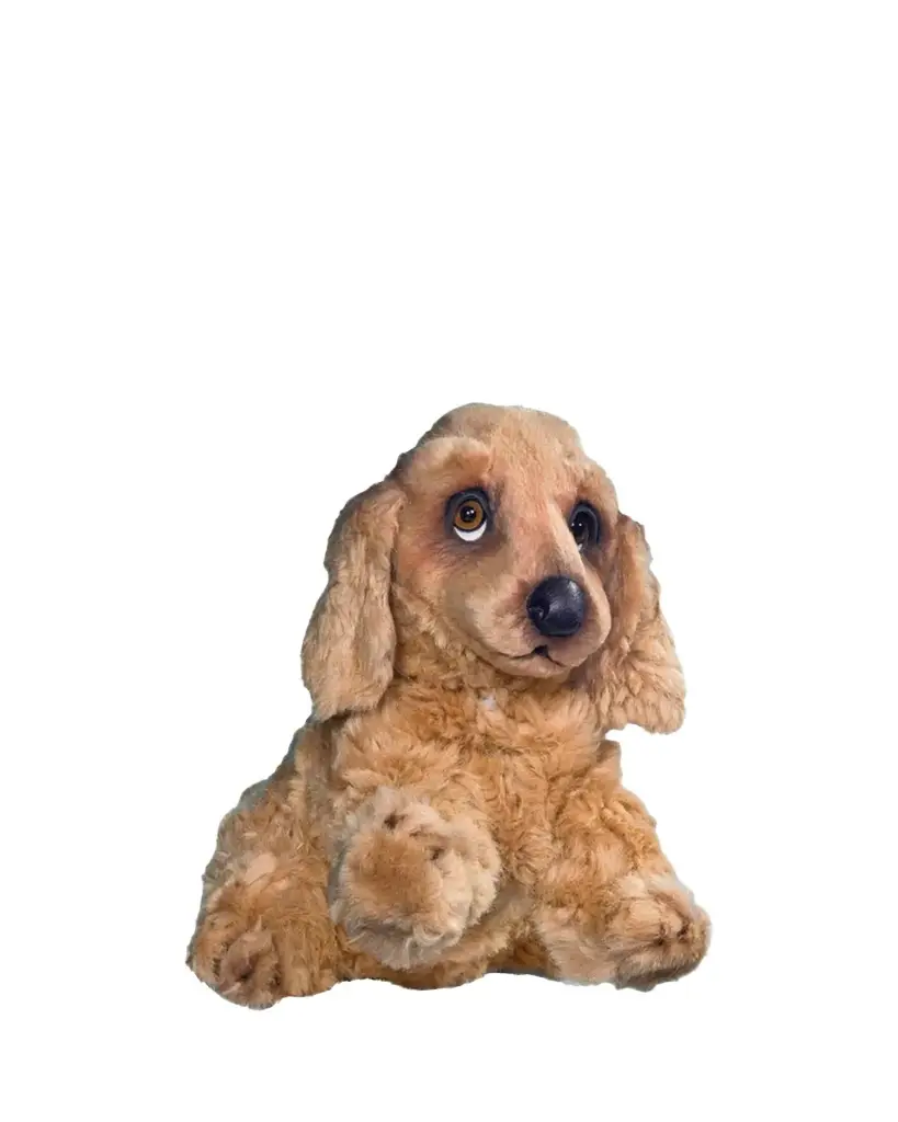 Universal Statues Sitting Cocker Spaniel Animatronic Christmas Decor