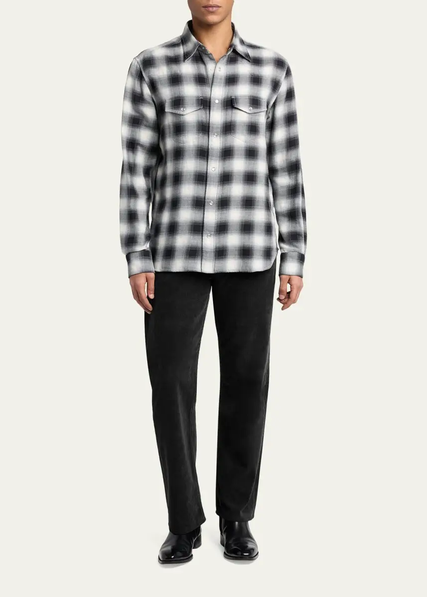 Tom Ford Men's Cotton Corduroy Straight Leg Five-Pocket Pants | Thumbnail 2 Tom Ford Men's Cotton Corduroy Straight Leg Five-Pocket Pants | Thumbnail 2