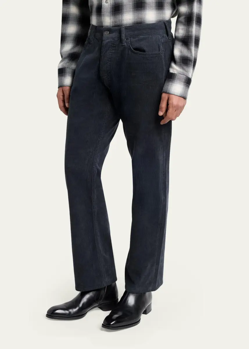 Tom Ford Men's Cotton Corduroy Straight Leg Five-Pocket Pants | Thumbnail 4 Tom Ford Men's Cotton Corduroy Straight Leg Five-Pocket Pants | Thumbnail 4
