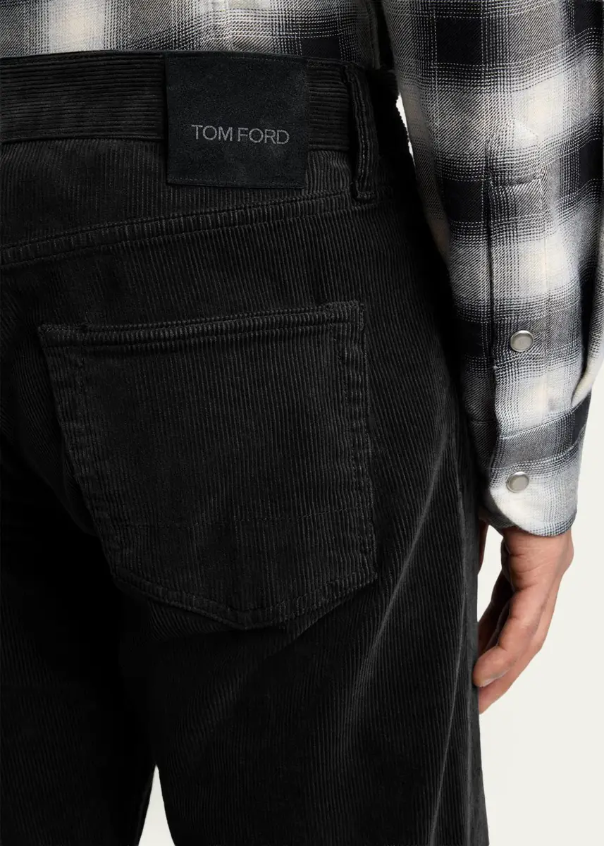 Tom Ford Men's Cotton Corduroy Straight Leg Five-Pocket Pants | Thumbnail 5 Tom Ford Men's Cotton Corduroy Straight Leg Five-Pocket Pants | Thumbnail 5
