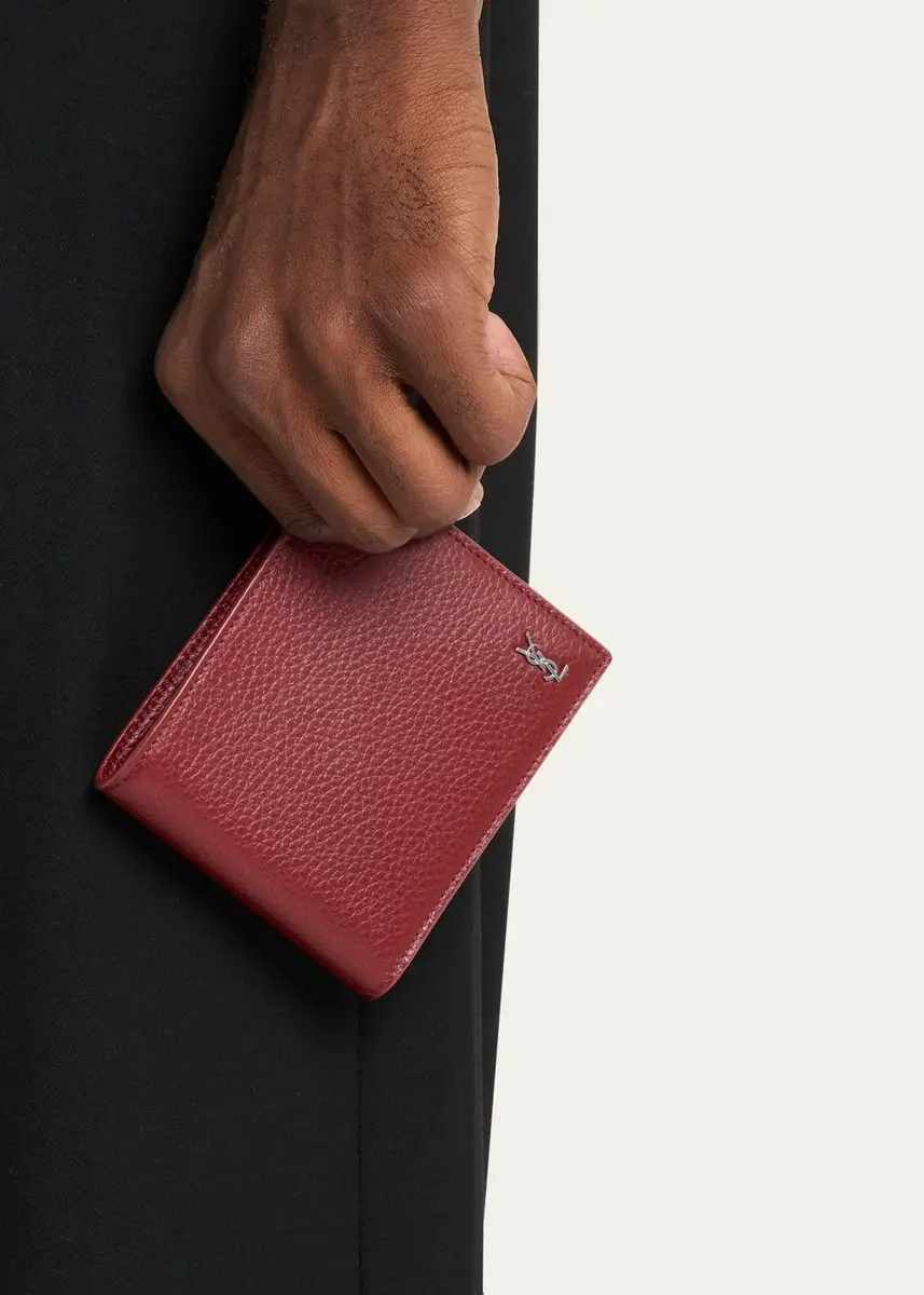 Saint Laurent Men's Leather Bifold Wallet | Thumbnail 2 Saint Laurent Men's Leather Bifold Wallet | Thumbnail 2