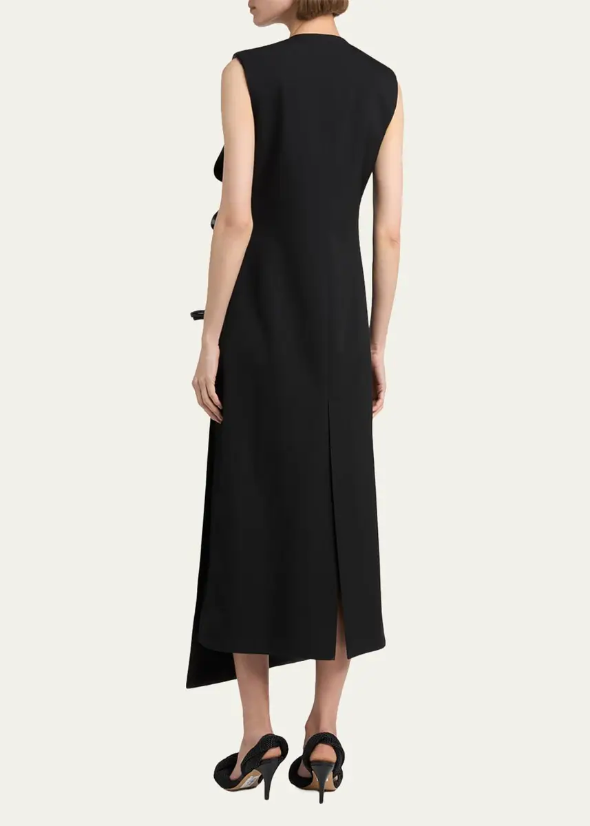 Bottega Veneta Asymmetric Neck Shift Maxi Dress | Thumbnail 3 Bottega Veneta Asymmetric Neck Shift Maxi Dress | Thumbnail 3