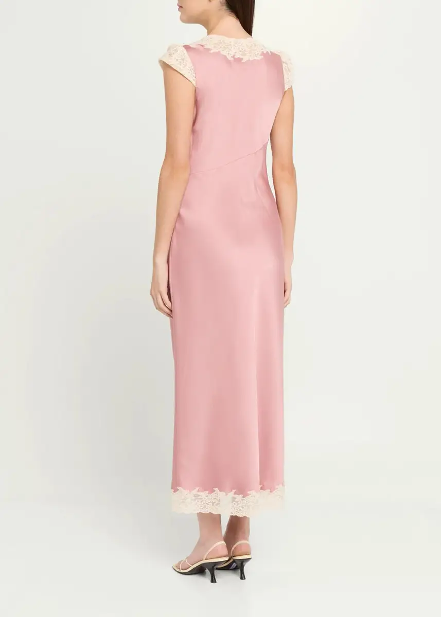LoveShackFancy Para Laced Crepe Maxi Dress | Thumbnail 3 LoveShackFancy Para Laced Crepe Maxi Dress | Thumbnail 3