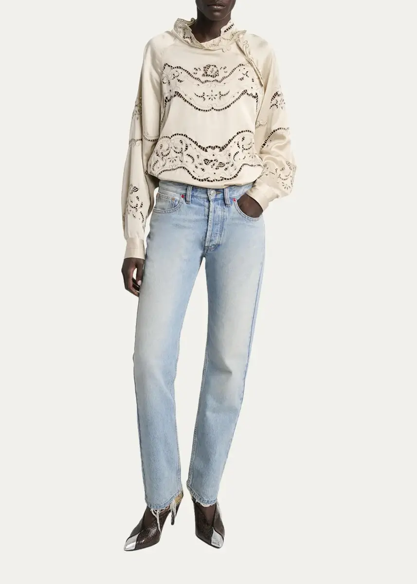 Isabel Marant Enelia Silk-Blend Blouse | Thumbnail 2 Isabel Marant Enelia Silk-Blend Blouse | Thumbnail 2