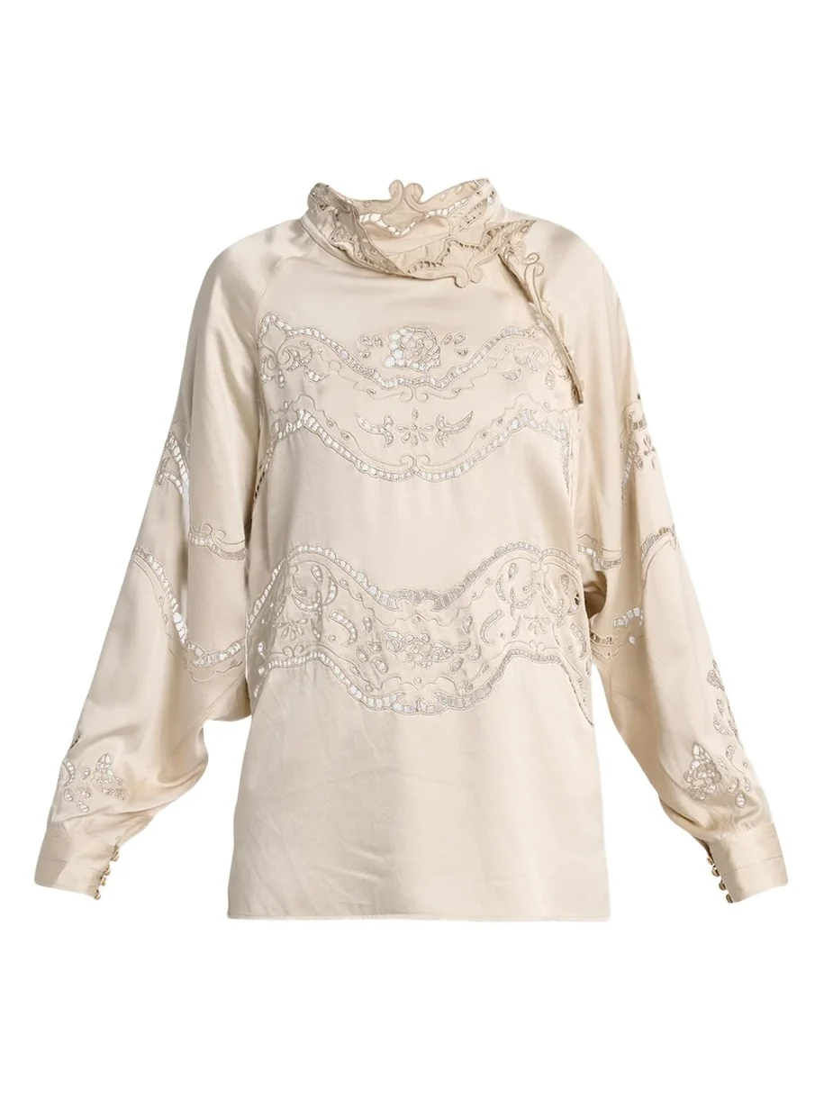 Enelia Silk-Blend Blouse Enelia Silk-Blend Blouse
