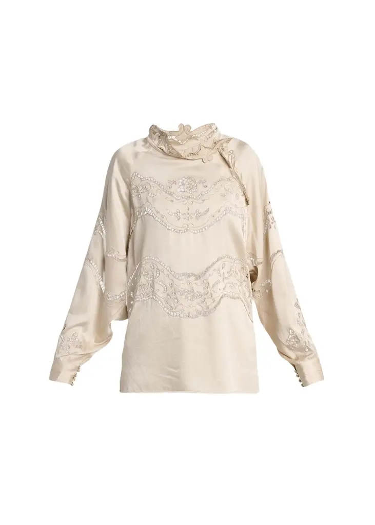 Isabel Marant Enelia Silk-Blend Blouse