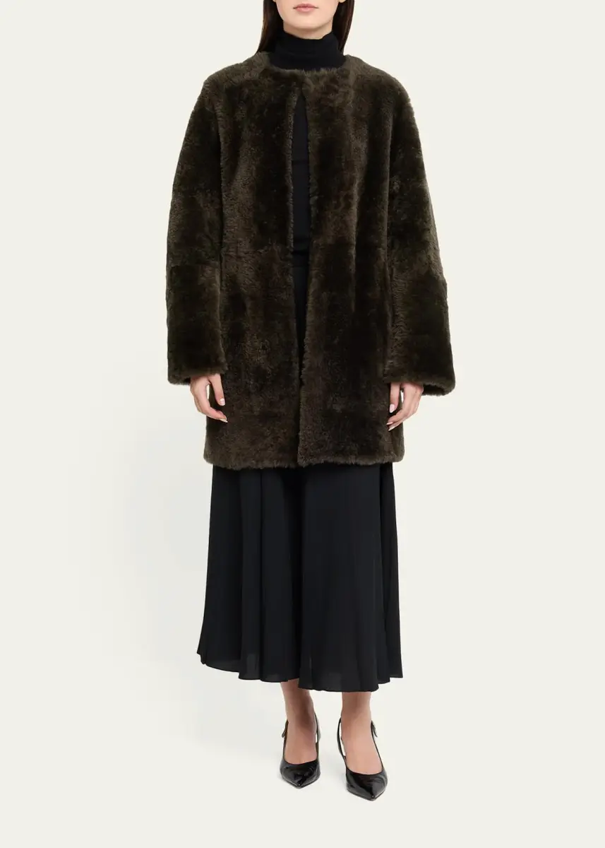 Vince Reversible Shearling Coat | Thumbnail 2 Vince Reversible Shearling Coat | Thumbnail 2