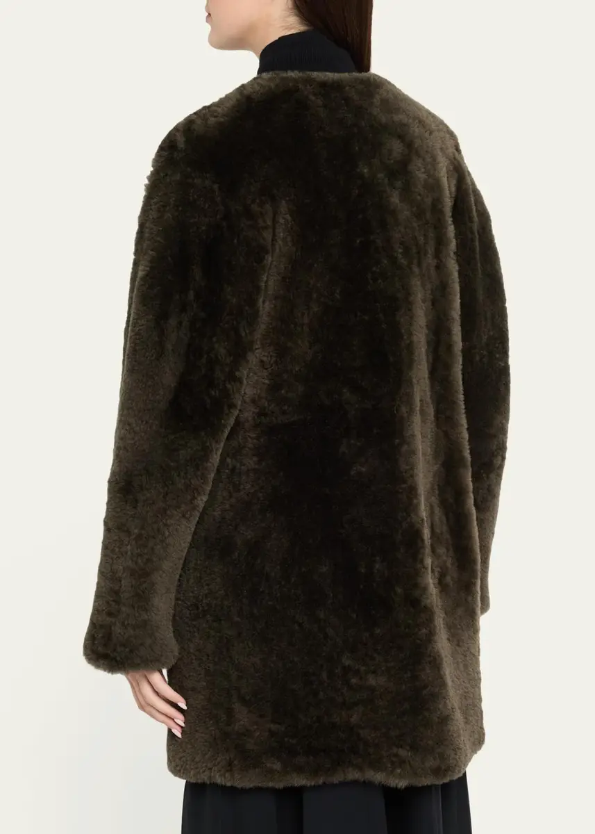 Vince Reversible Shearling Coat | Thumbnail 3 Vince Reversible Shearling Coat | Thumbnail 3