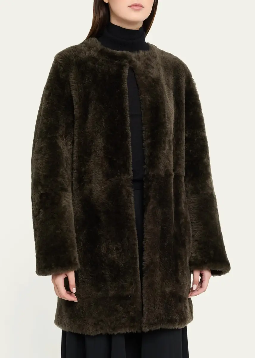 Vince Reversible Shearling Coat | Thumbnail 4 Vince Reversible Shearling Coat | Thumbnail 4