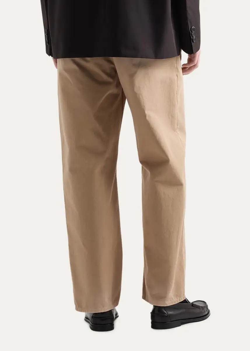Prada Men's Garment-Dyed Cotton Gabardine Pants | Thumbnail 3 Prada Men's Garment-Dyed Cotton Gabardine Pants | Thumbnail 3