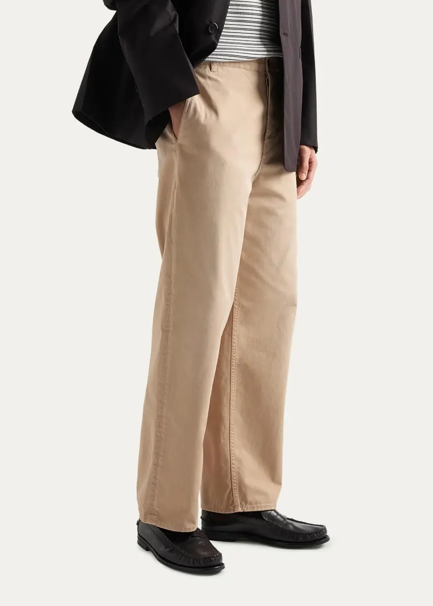 Prada Men's Garment-Dyed Cotton Gabardine Pants | Thumbnail 4 Prada Men's Garment-Dyed Cotton Gabardine Pants | Thumbnail 4