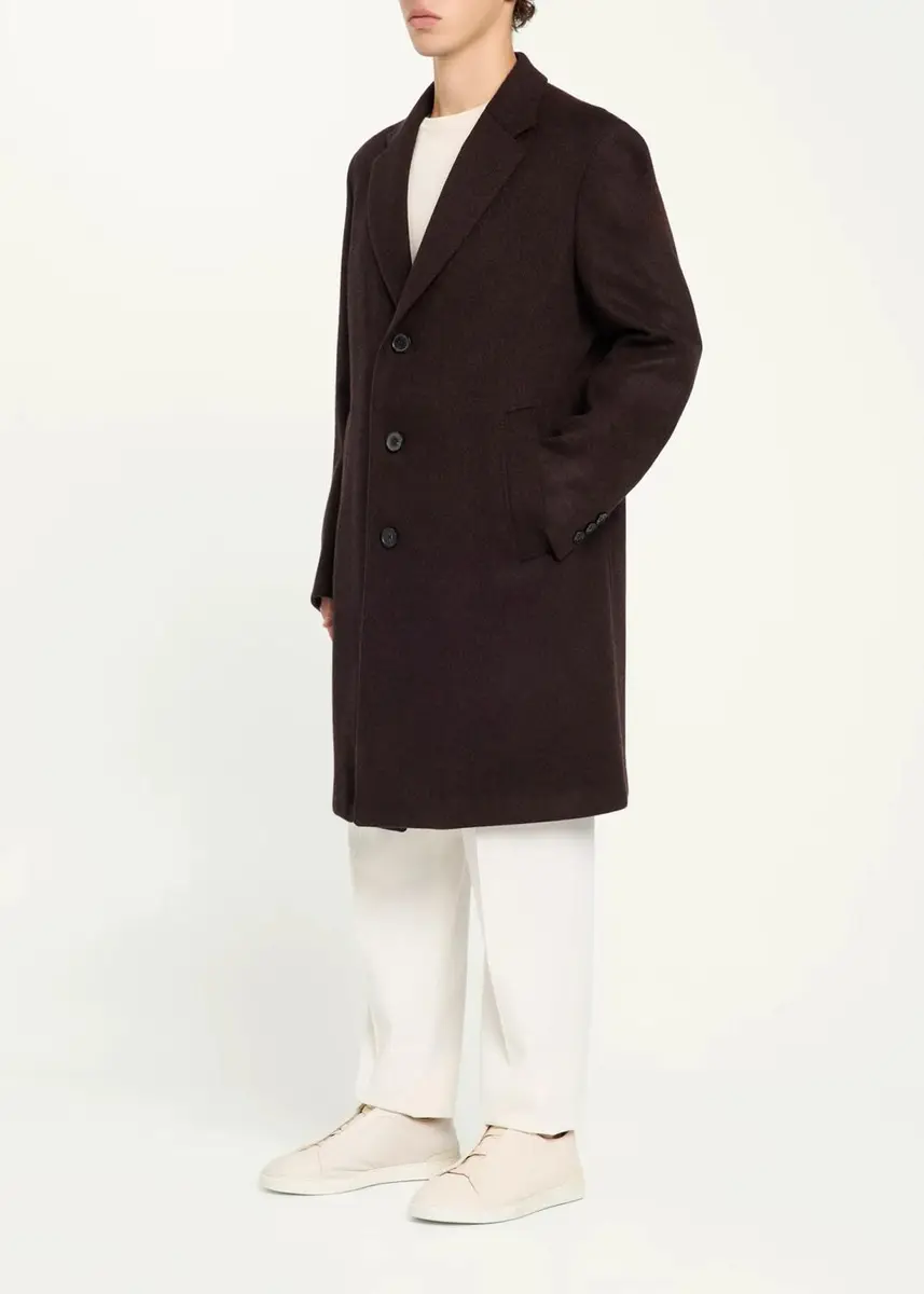 Zegna Men's Oasi Cashmere Overcoat | Thumbnail 4 Zegna Men's Oasi Cashmere Overcoat | Thumbnail 4