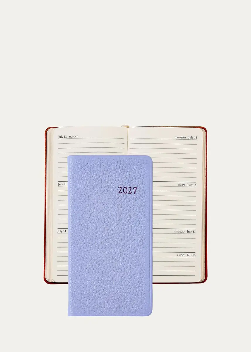 Graphic Image 2027 6" Leather Pocket Datebook | Thumbnail 4 Graphic Image 2027 6" Leather Pocket Datebook | Thumbnail 4