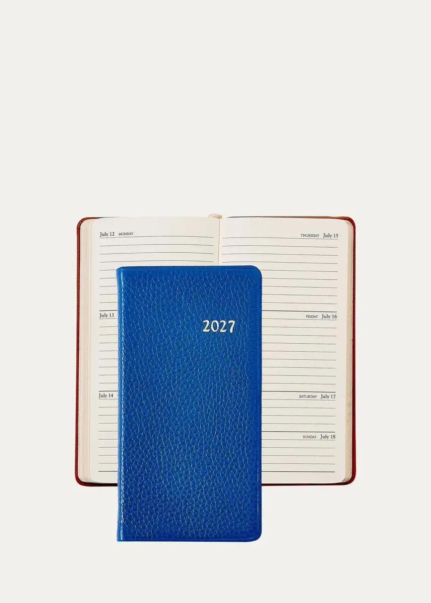 Graphic Image 2027 6" Leather Pocket Datebook | Thumbnail 7 Graphic Image 2027 6" Leather Pocket Datebook | Thumbnail 7
