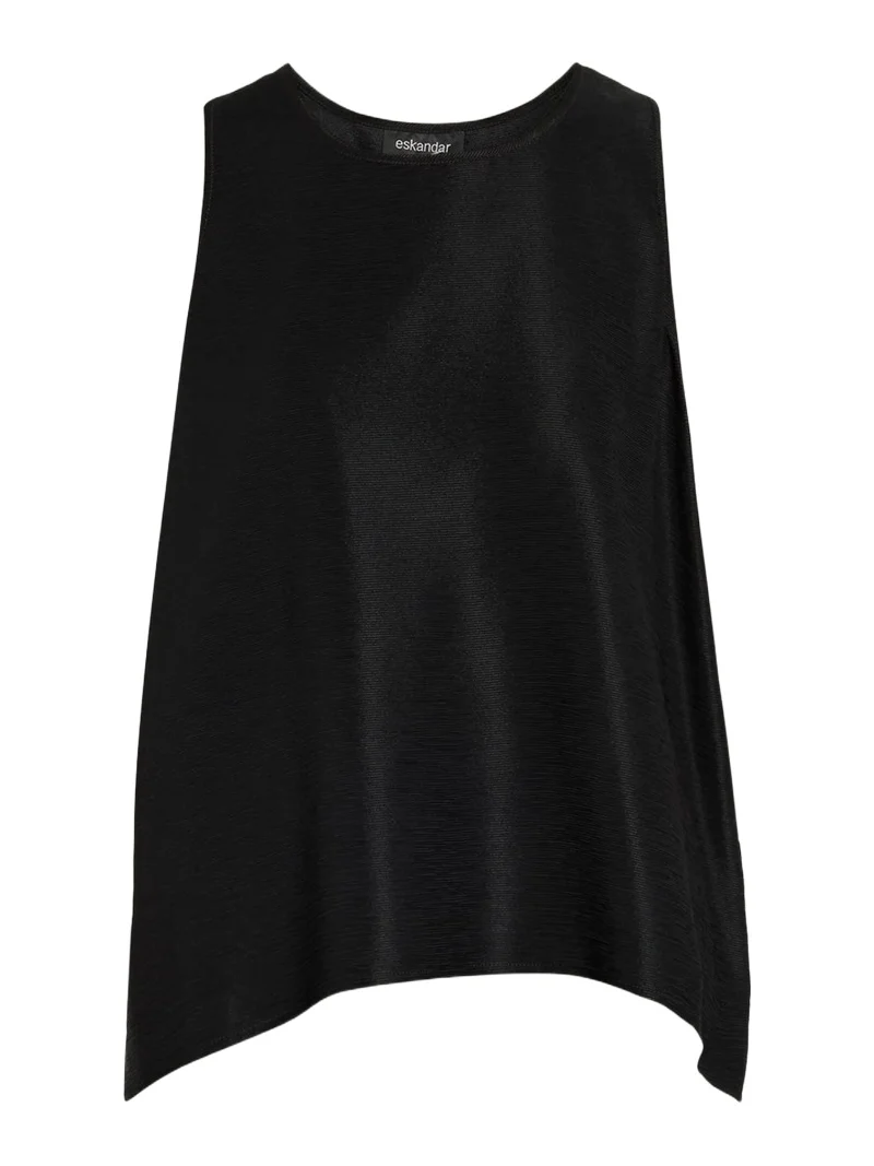 Eskandar A-Line Shimmer Silk Shell