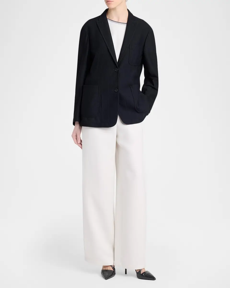 Giorgio Armani Patch Pocket Mesh Blazer | Thumbnail 2 Giorgio Armani Patch Pocket Mesh Blazer | Thumbnail 2