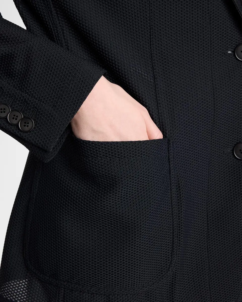 Giorgio Armani Patch Pocket Mesh Blazer | Thumbnail 5 Giorgio Armani Patch Pocket Mesh Blazer | Thumbnail 5
