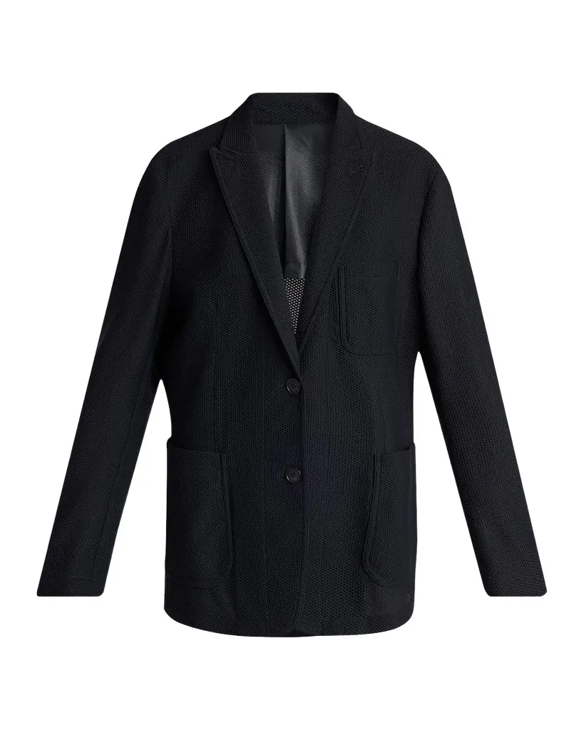 Patch Pocket Mesh Blazer Patch Pocket Mesh Blazer
