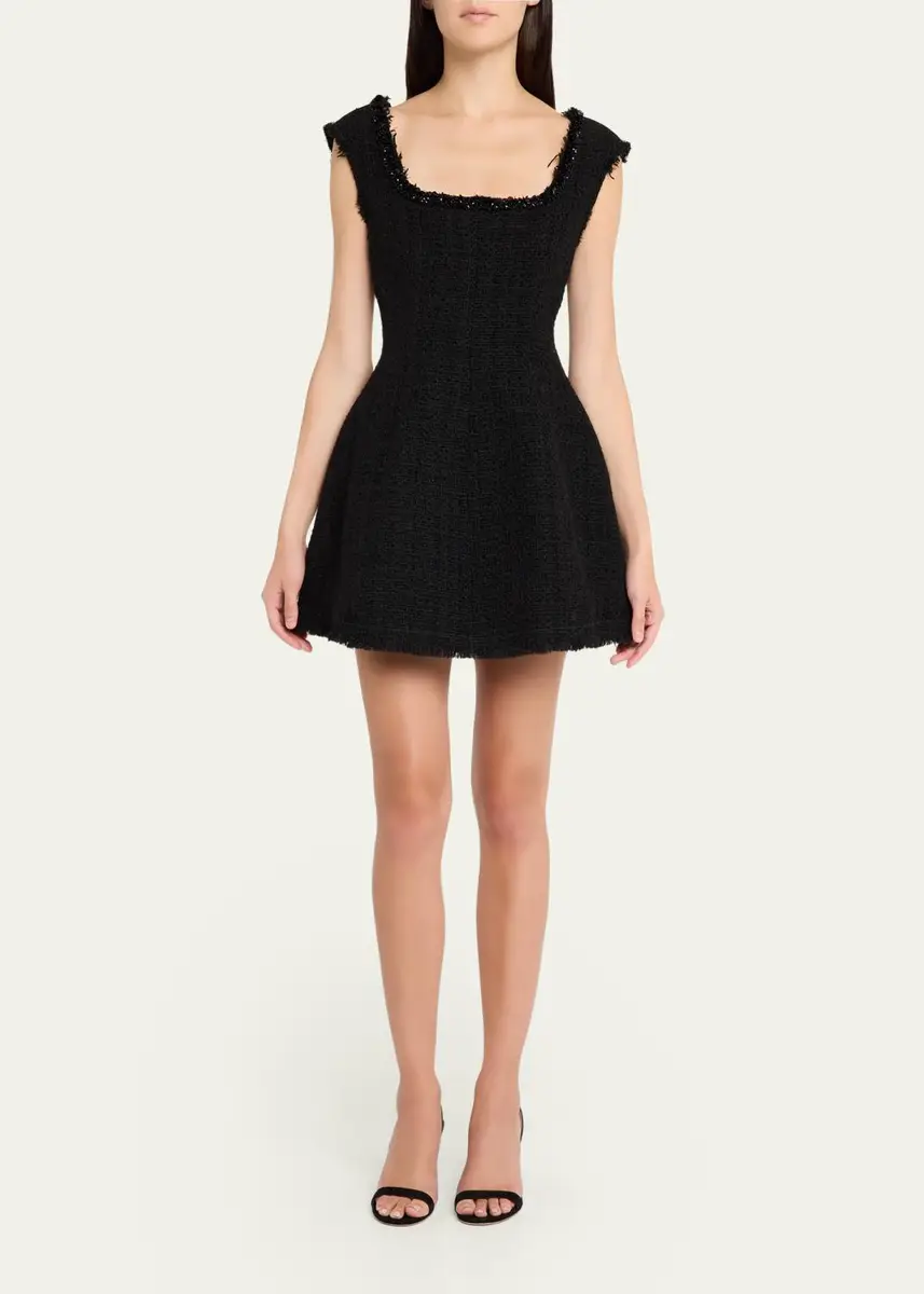 LoveShackFancy Latasha Tweed Mini Dress | Thumbnail 2 LoveShackFancy Latasha Tweed Mini Dress | Thumbnail 2