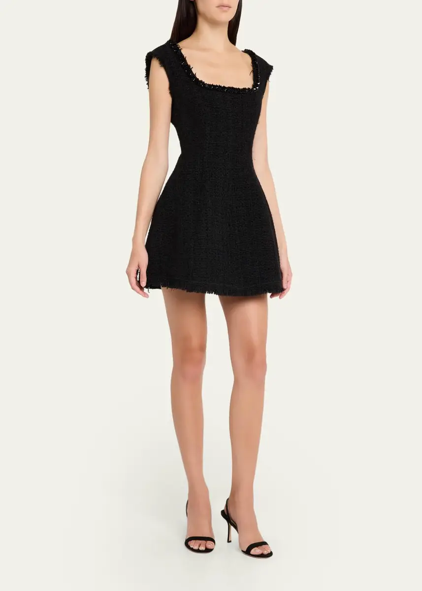 LoveShackFancy Latasha Tweed Mini Dress | Thumbnail 4 LoveShackFancy Latasha Tweed Mini Dress | Thumbnail 4