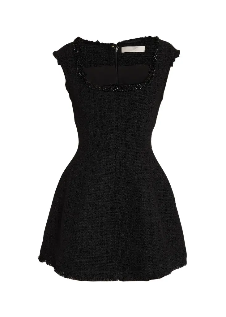 LoveShackFancy Latasha Tweed Mini Dress