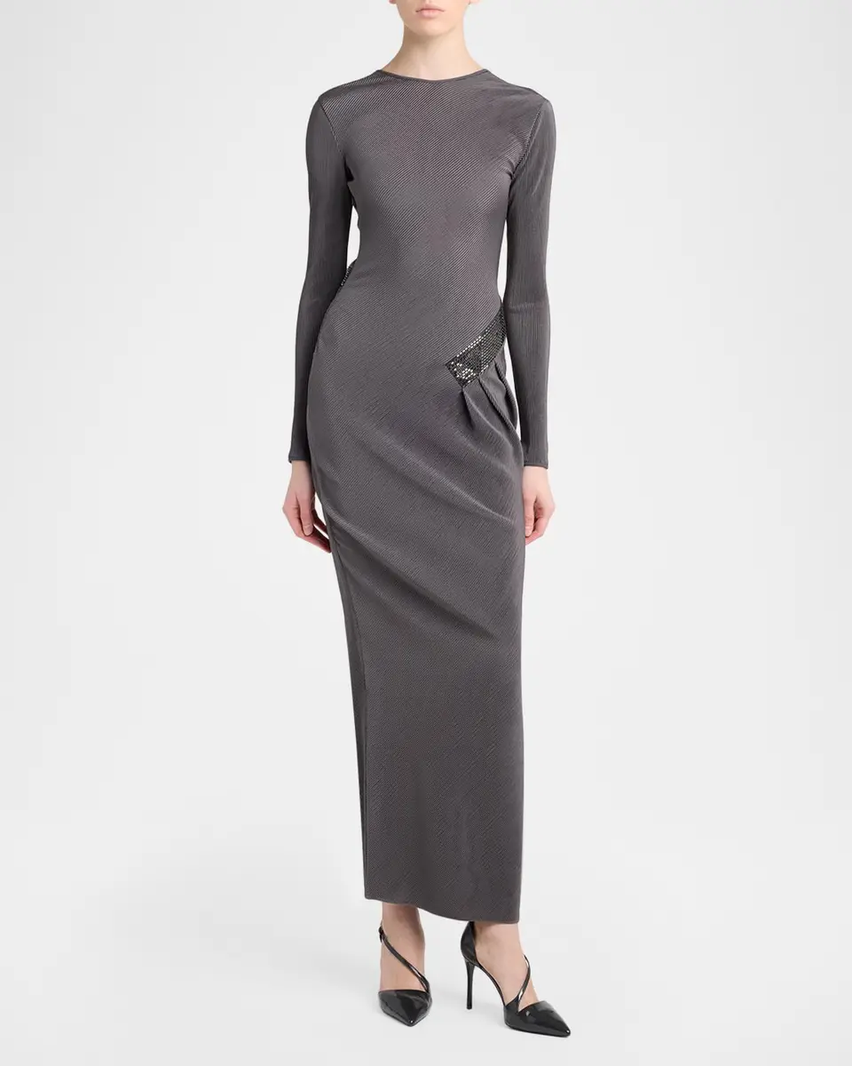 Giorgio Armani Embellished Asymmetric Column Dress | Thumbnail 2 Giorgio Armani Embellished Asymmetric Column Dress | Thumbnail 2