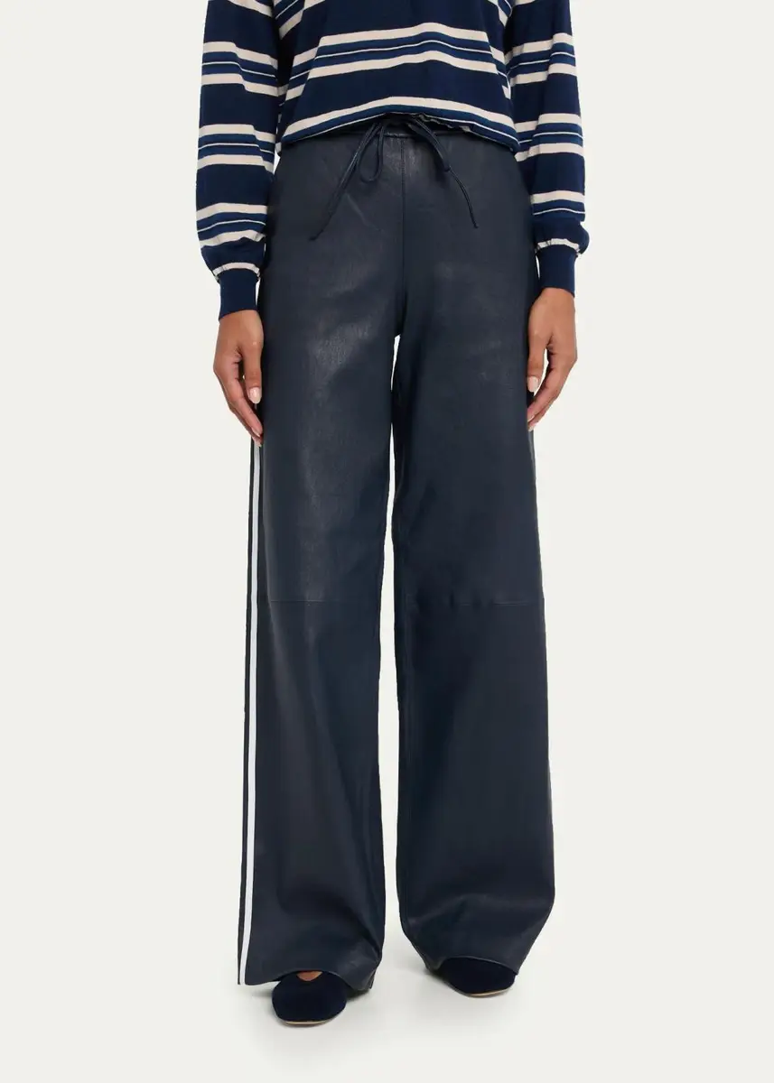 Sprwmn Baggy Athletic Leather Pants | Thumbnail 4 Sprwmn Baggy Athletic Leather Pants | Thumbnail 4