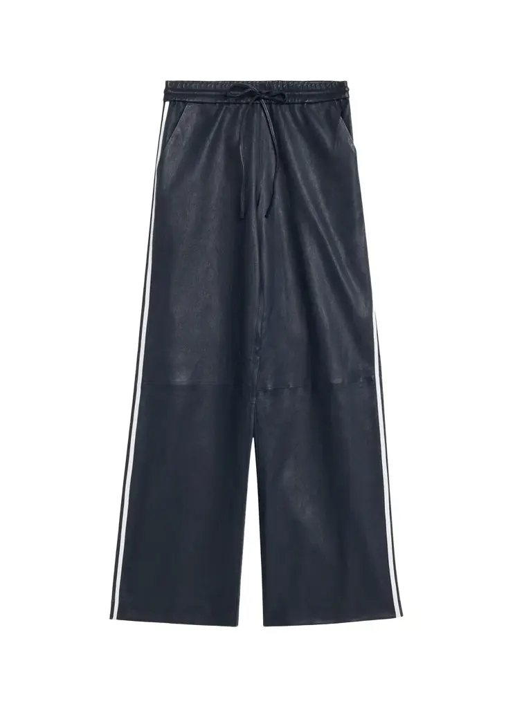 Sprwmn Baggy Athletic Leather Pants