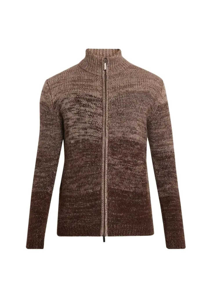 Iris Von Arnim Men's Tonal Ombré Cashmere-Silk Cardigan