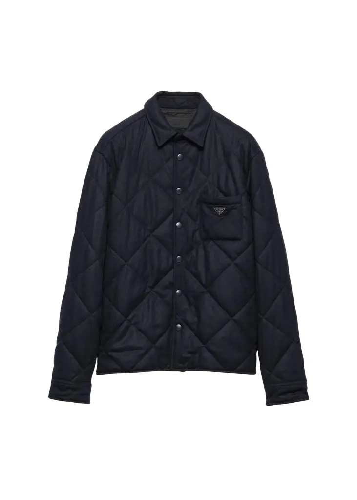 Prada Men's Padded Cashmere Overshirt