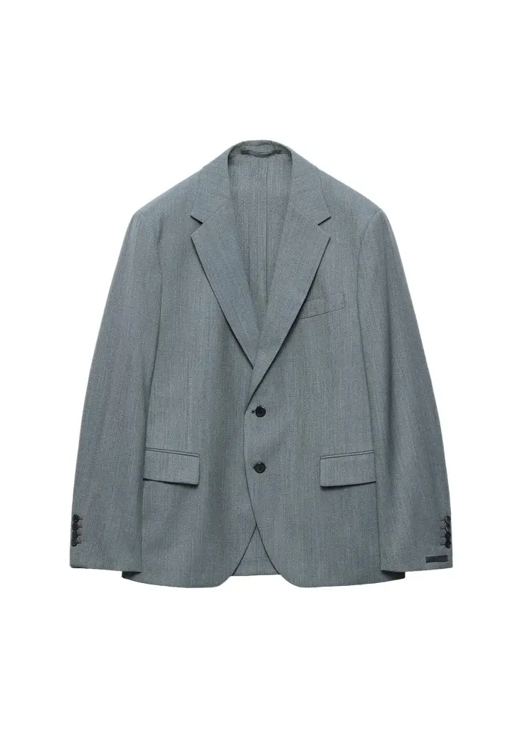 Prada Men's Mouliné Wool Single-Breasted Blazer