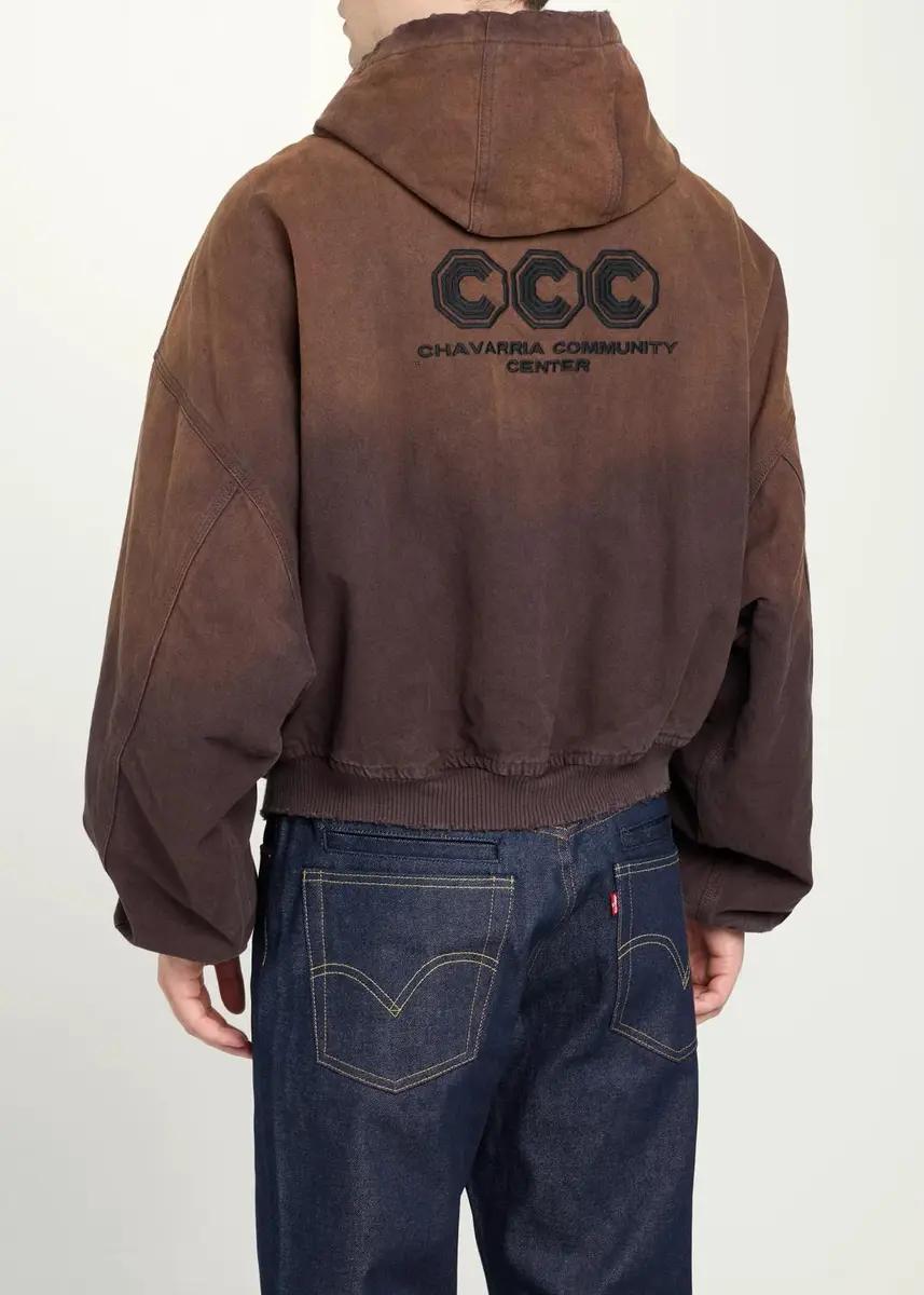 Willy Chavarria Men's Faux Suede Tonal Ombré Jacket | Thumbnail 3 Willy Chavarria Men's Faux Suede Tonal Ombré Jacket | Thumbnail 3