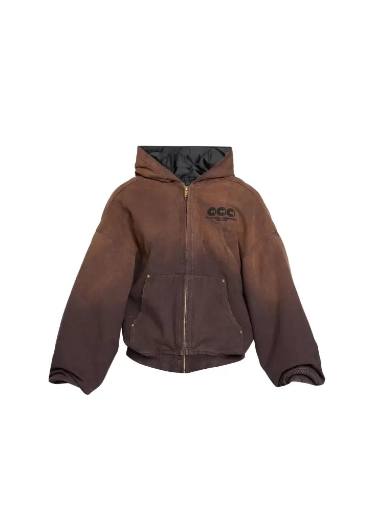 Willy Chavarria Men's Faux Suede Tonal Ombré Jacket
