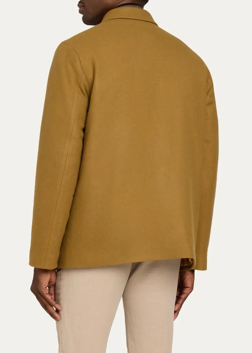 Kiton Men's Cashmere Twill Car Coat | Thumbnail 3 Kiton Men's Cashmere Twill Car Coat | Thumbnail 3