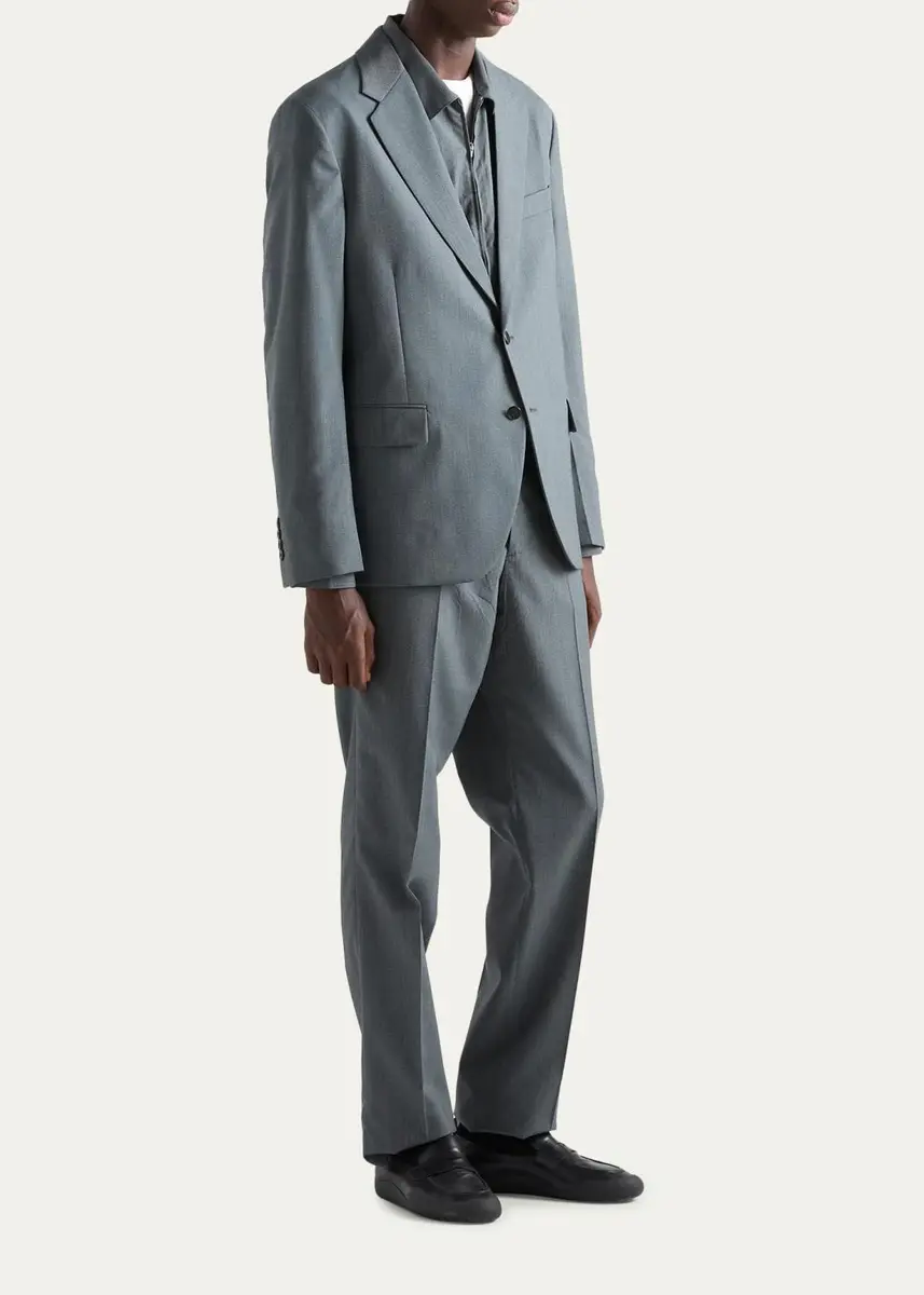 Prada Men's Ottoman Cotton Shirt | Thumbnail 7