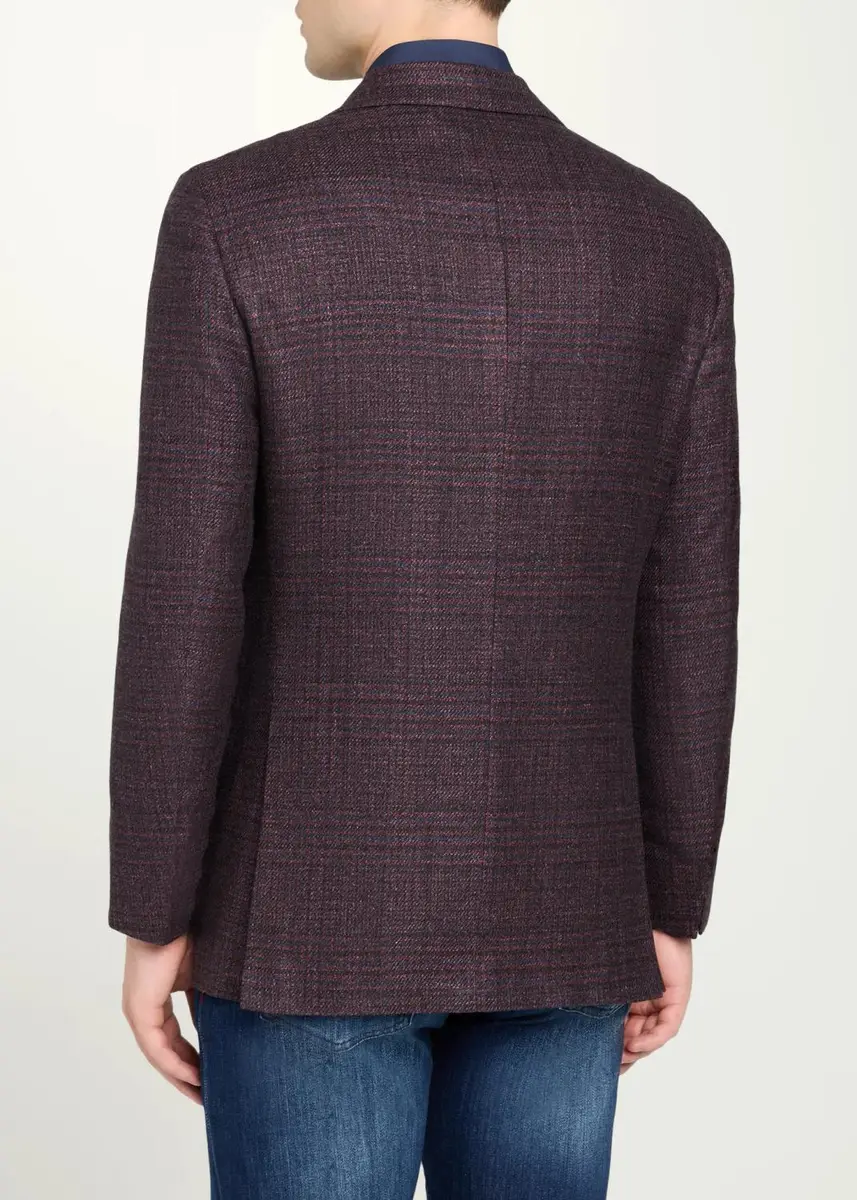 Kiton Men's Plaid Single-Breasted Sport Coat | Thumbnail 3 Kiton Men's Plaid Single-Breasted Sport Coat | Thumbnail 3