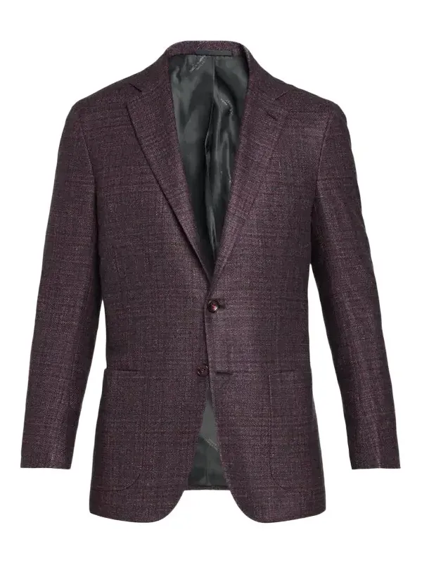 Kiton Men's Plaid Single-Breasted Sport Coat
