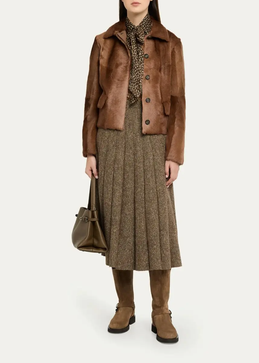 Brunello Cucinelli Monili Suede Knee-High Riding Boots | Thumbnail 3