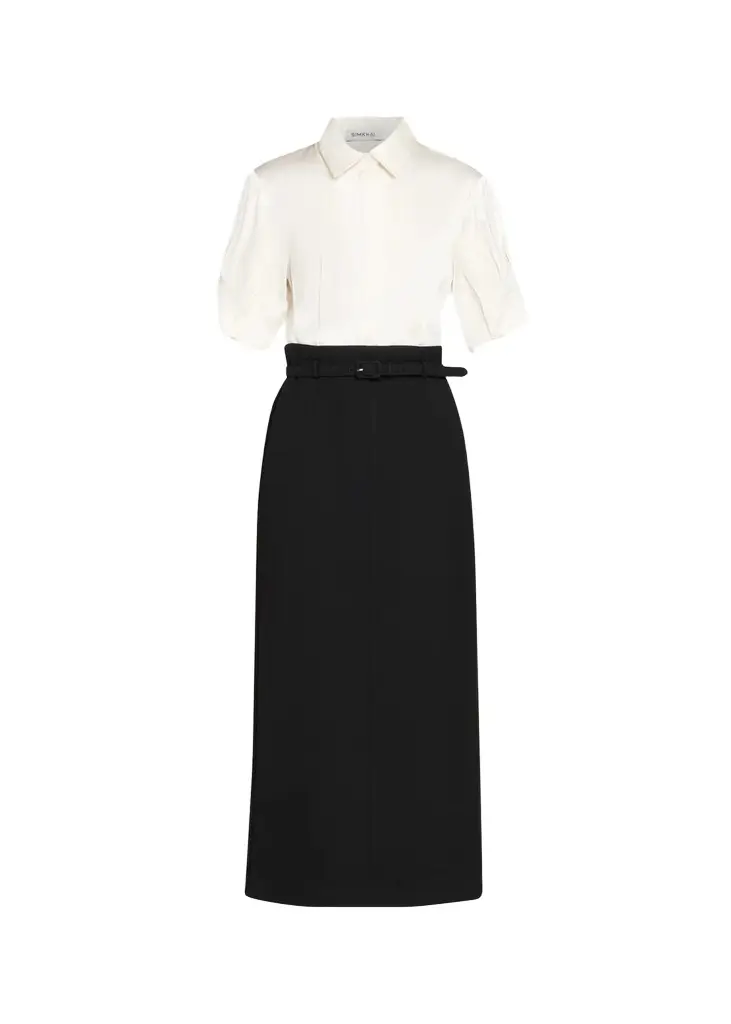 Alvera Belted Midi Shirtdress