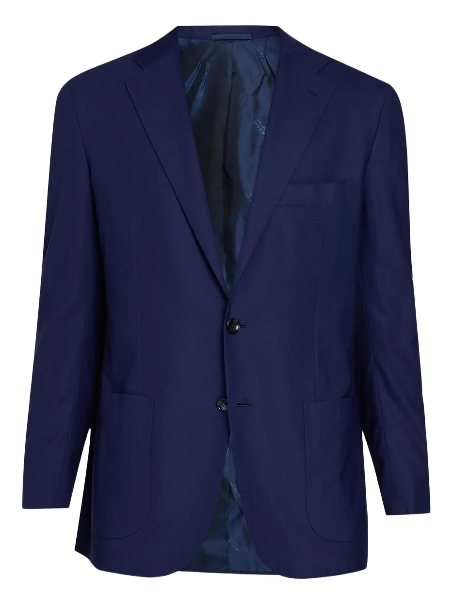 Men's Wool Solid Single-Breasted Sport Coat Men's Wool Solid Single-Breasted Sport Coat