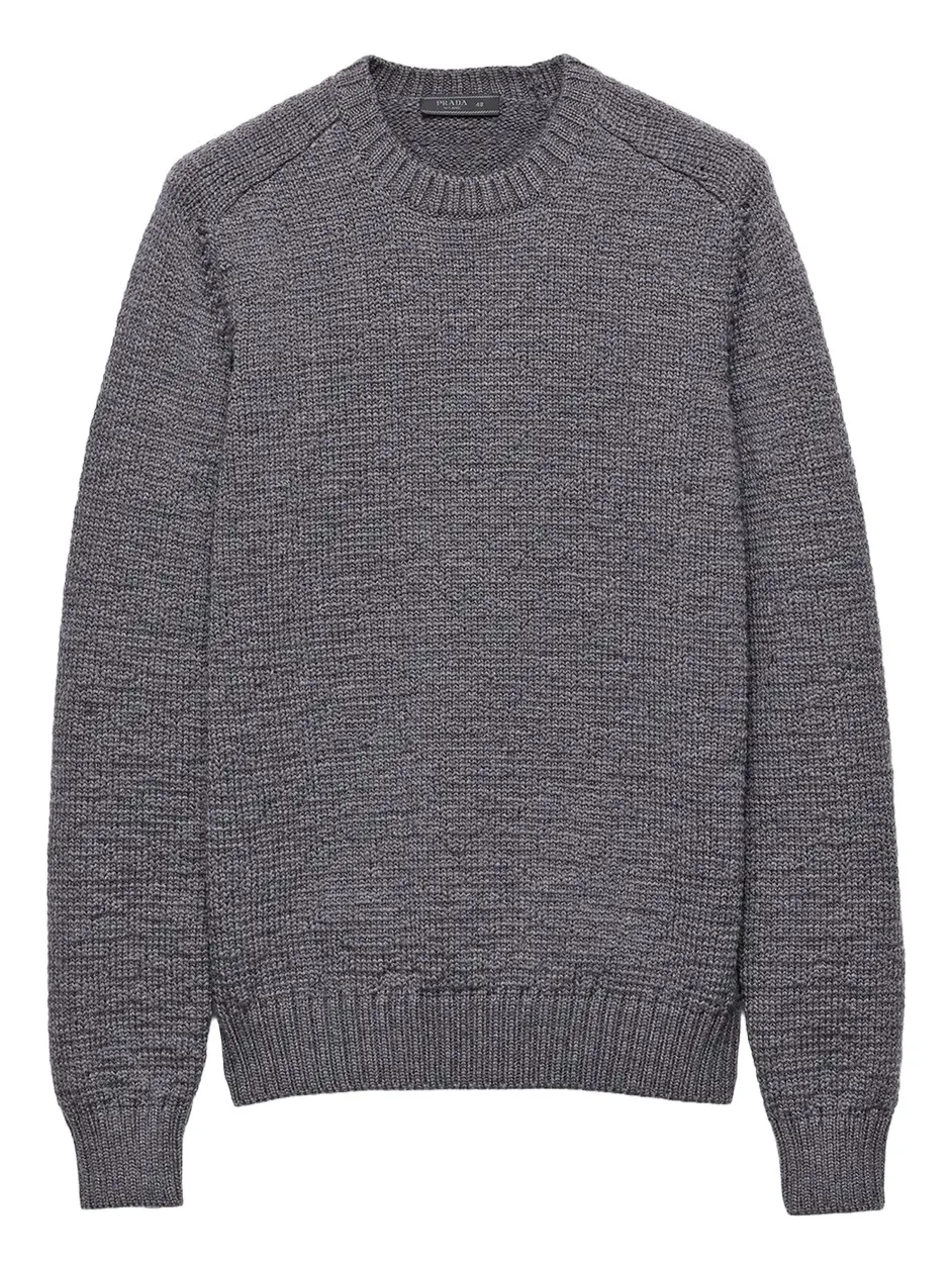 Prada Men's Wool Crewneck Sweater