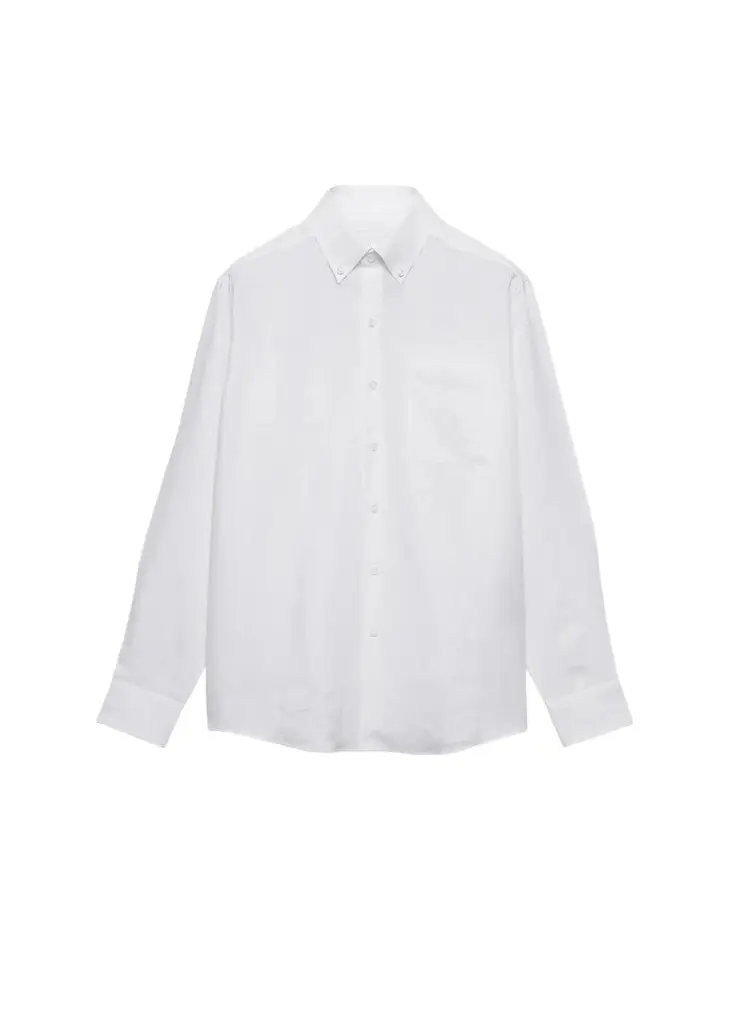 Prada Men's Linen Button-Front Shirt