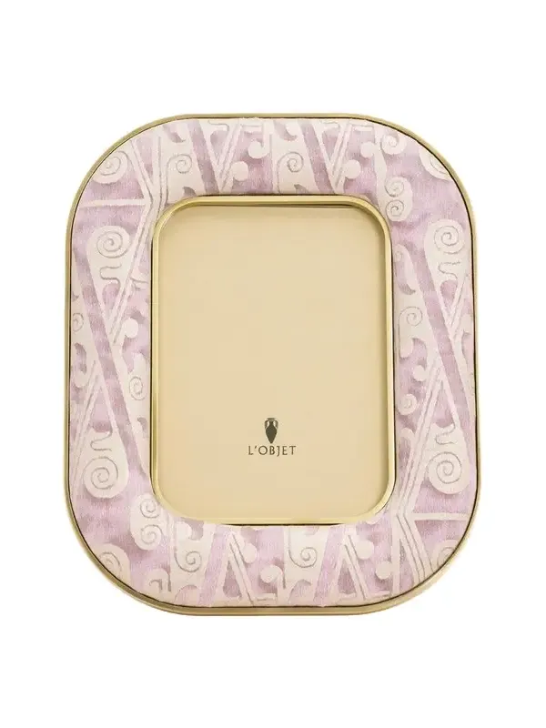 L'Objet BG 125th Anniversary Fortuny Upholstered Frame, 5" x 7"