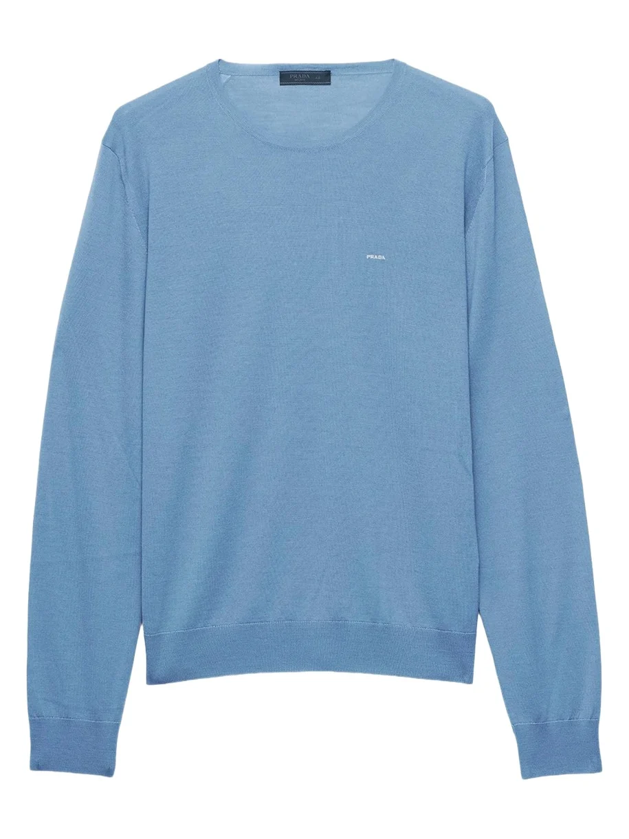 Prada Men's Superfine Wool Crewneck Sweater