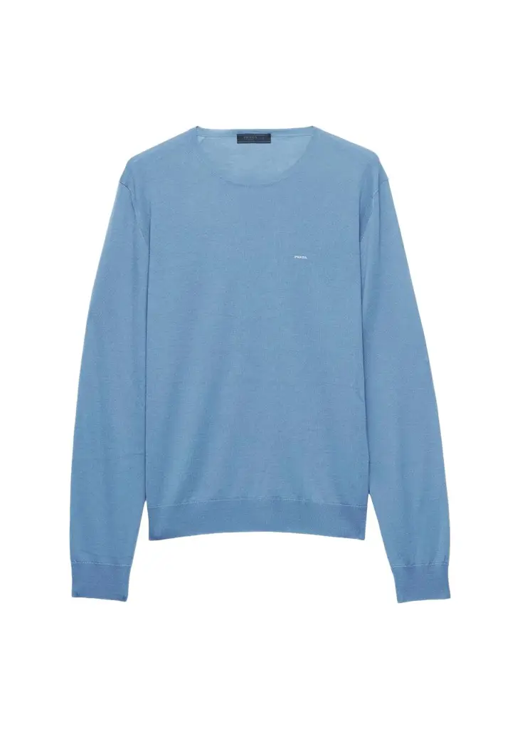 Prada Men's Superfine Wool Crewneck Sweater