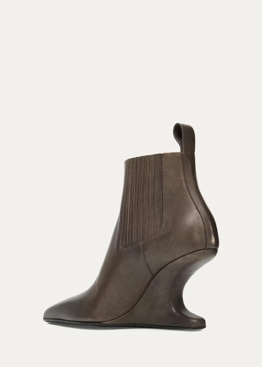 Rick Owens 80mm Cantilever Leather Ankle Boots | Thumbnail 4 Rick Owens 80mm Cantilever Leather Ankle Boots | Thumbnail 4