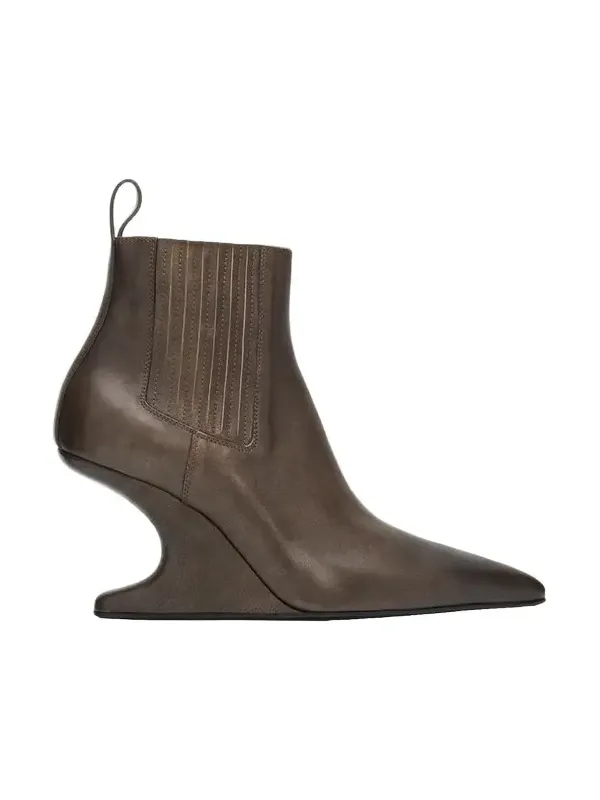 80mm Cantilever Leather Ankle Boots 80mm Cantilever Leather Ankle Boots