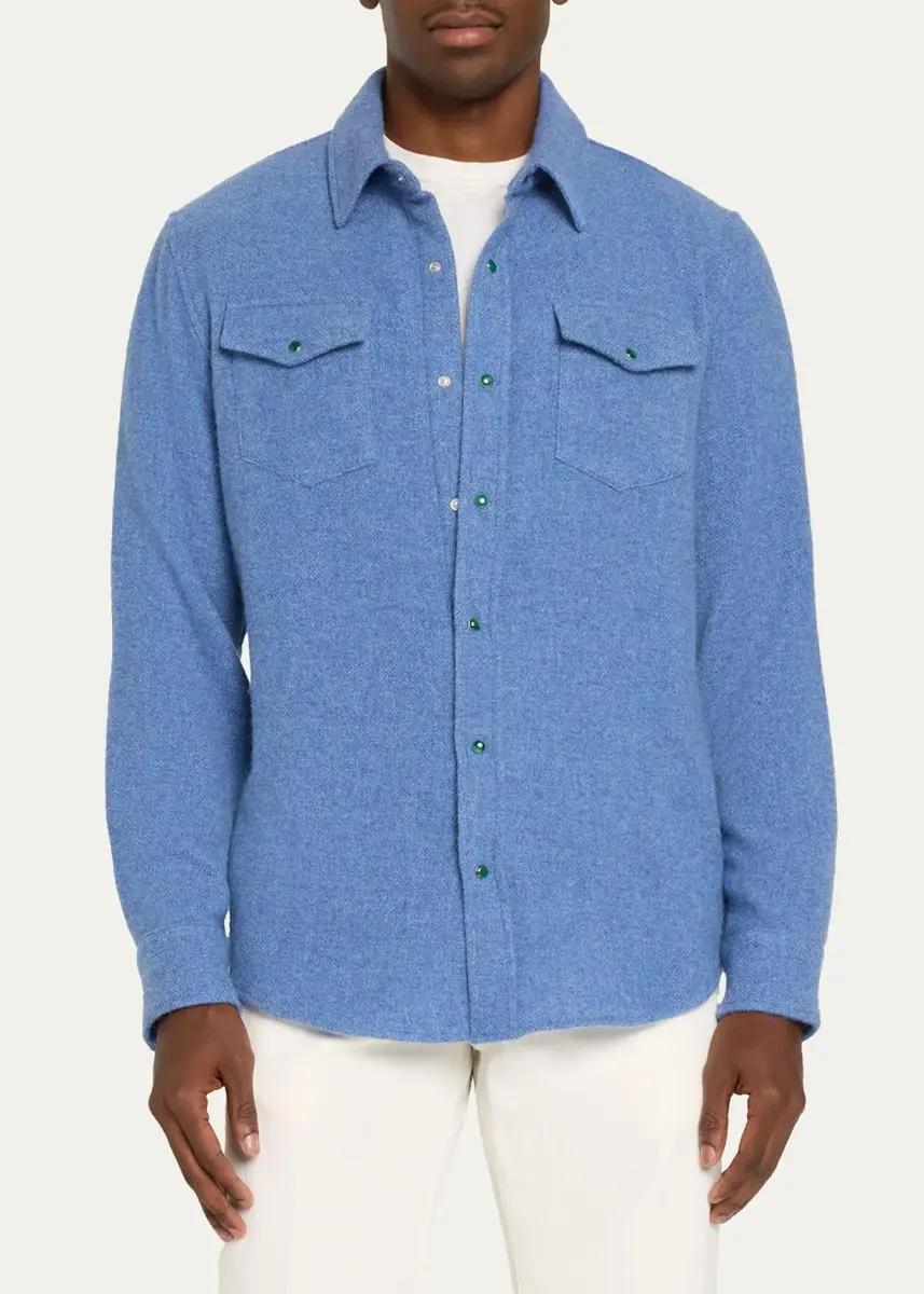 God’s True Cashmere Men's Cashmere Shirt | Thumbnail 4 God’s True Cashmere Men's Cashmere Shirt | Thumbnail 4